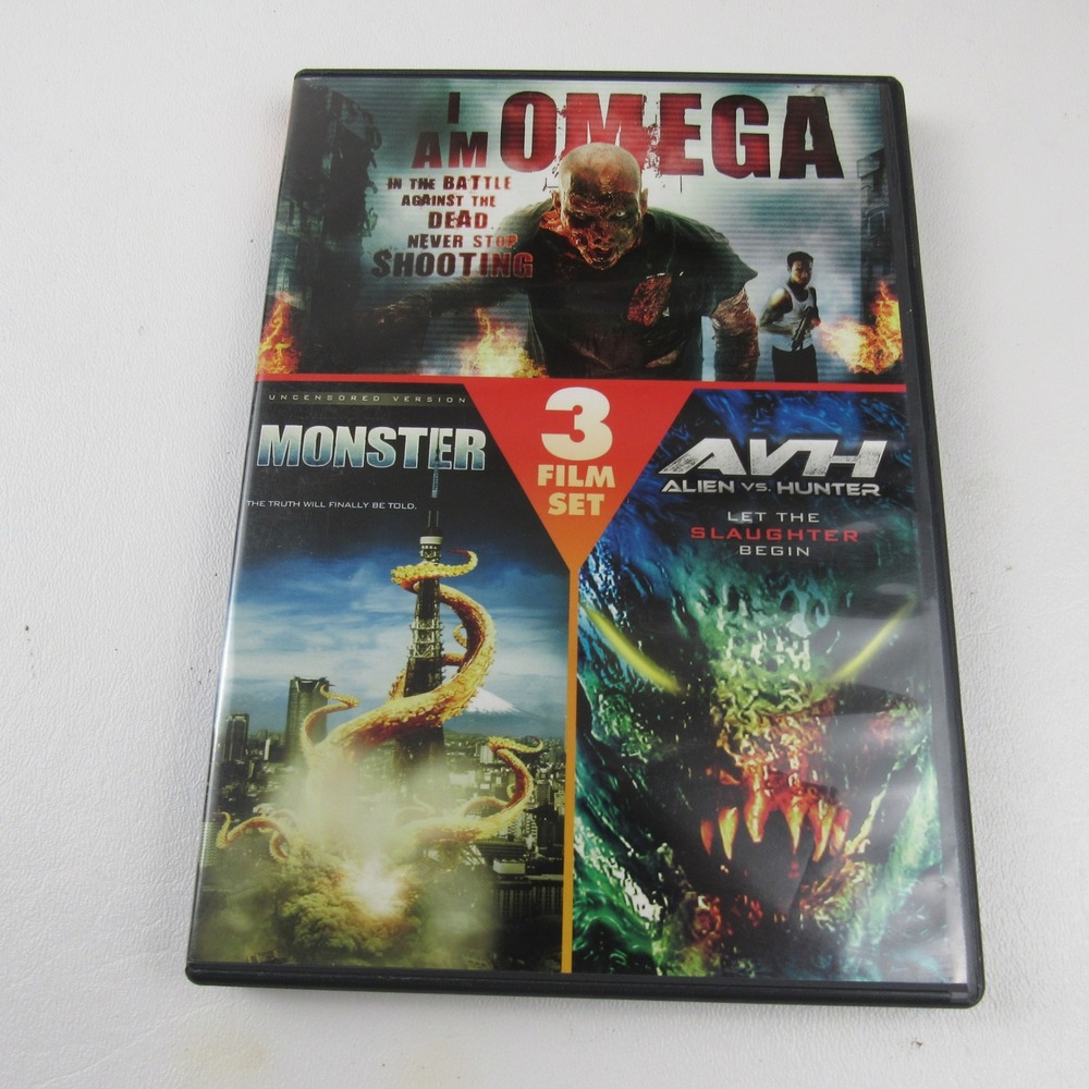 I Am Omega Monster Alien Vs Hunter 3 Film Set DVD Undisclosed Version Horror